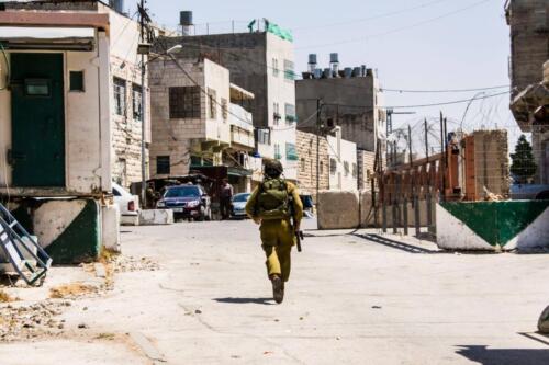 Soldier in Hebron